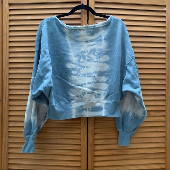 Free People Tie Dye Oversized Crewneck Small - Picture 4 of 5